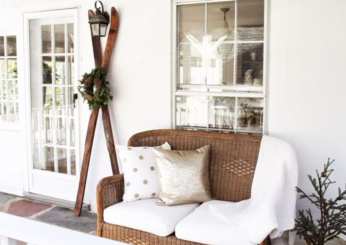 winter curb appeal porch design