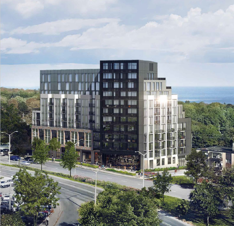 Merge Condos with Lake in the background